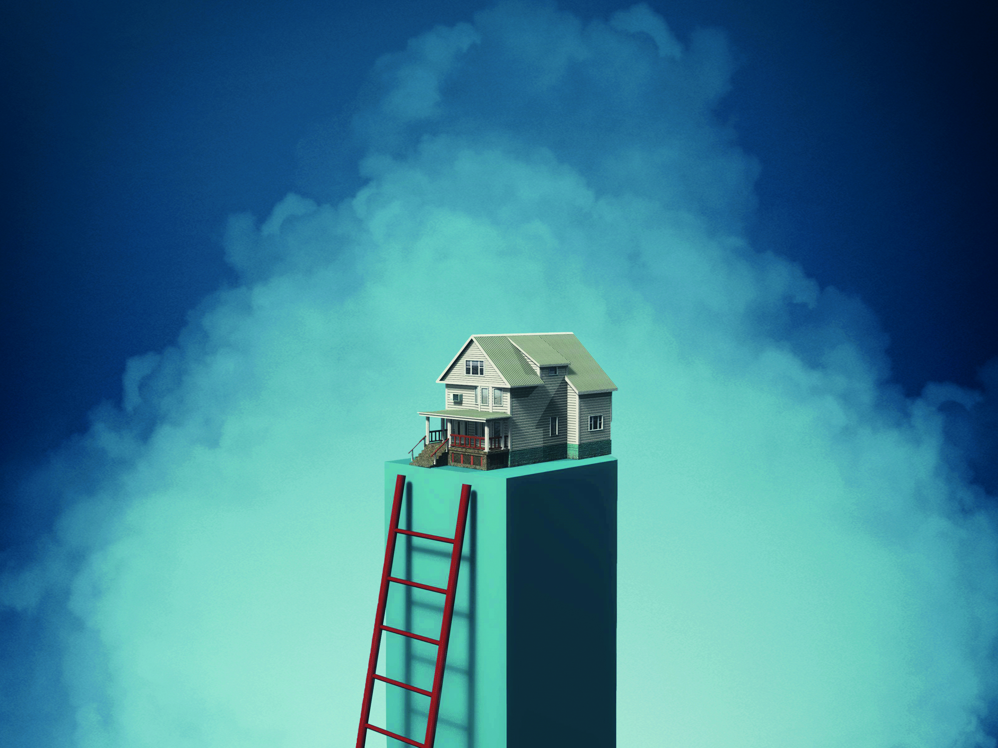 Ladder,To,A,House,.,Dream,House,Concept,.,Loan